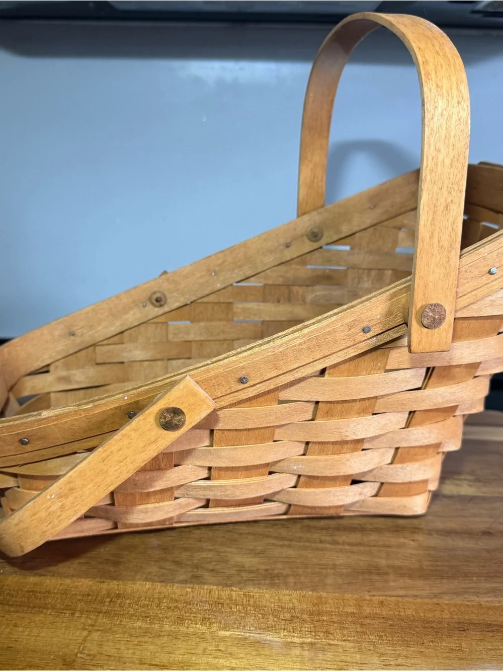 Longaberger Natural Brown Woven Market Basket